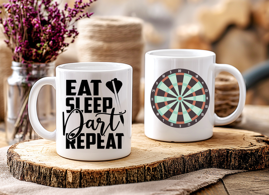 Mug - Darts: Eat, Sleep, Dart, Repeat