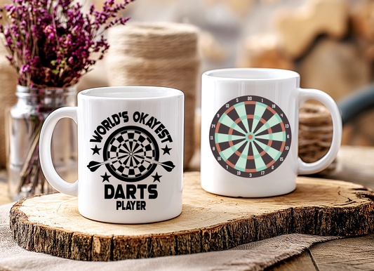 Mug - Darts: Worlds Okayest Darts Player