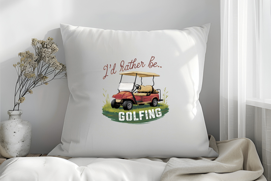 Super Soft Golf Cushion - I'd Rather Be Golfing